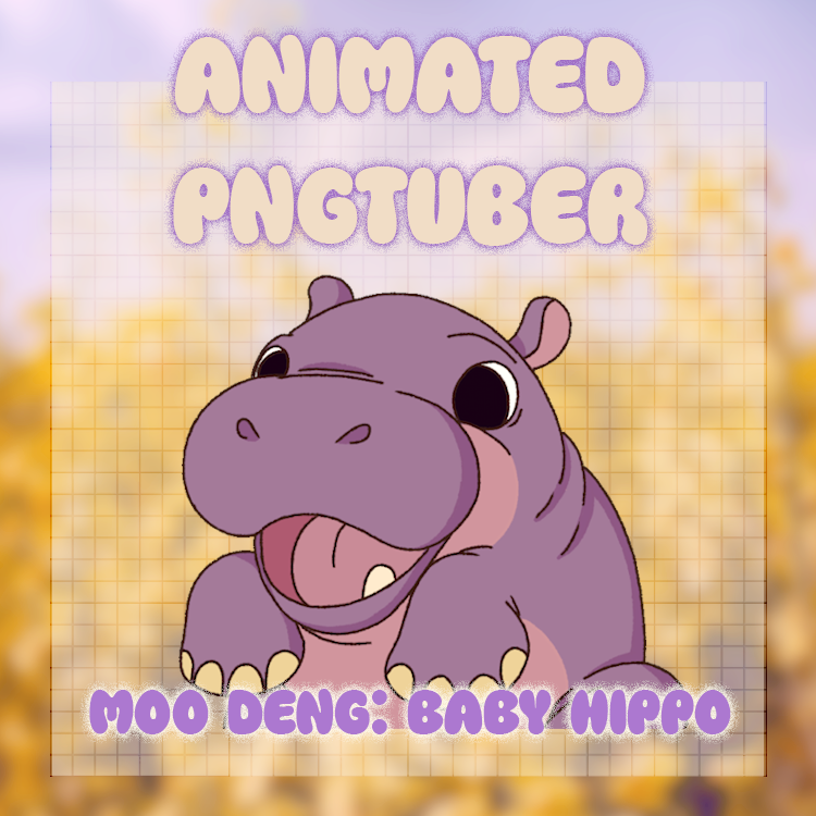 mirggles's tweet image. i've started making silly animated pngtubers and well I made a moo deng one for the fan club 🦛
✨et . sy link in bio if you wanna be queen of chaos✨