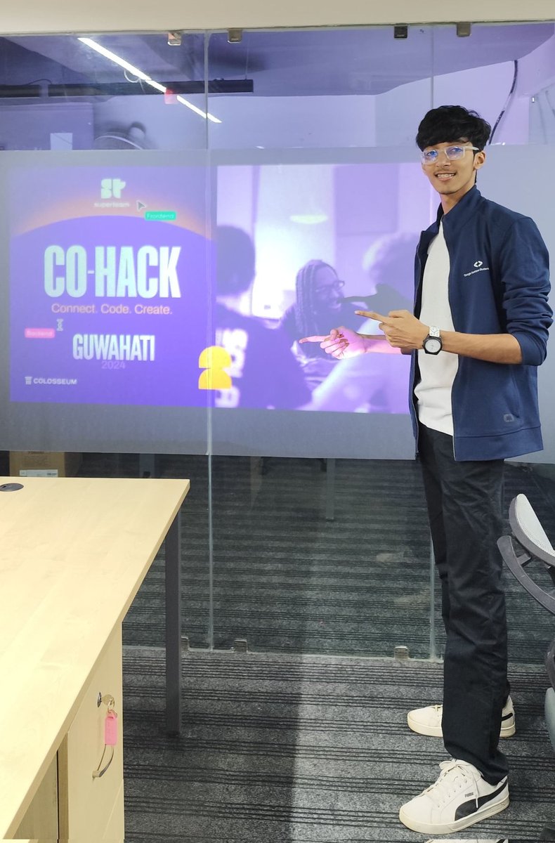 At Co- Hack Guwahati 🤓

@ColosseumOrg Radar Hackathon update 👀

Buliding on #Solana.  Let's #BUIDL guys!! 🙌🏼🚀
