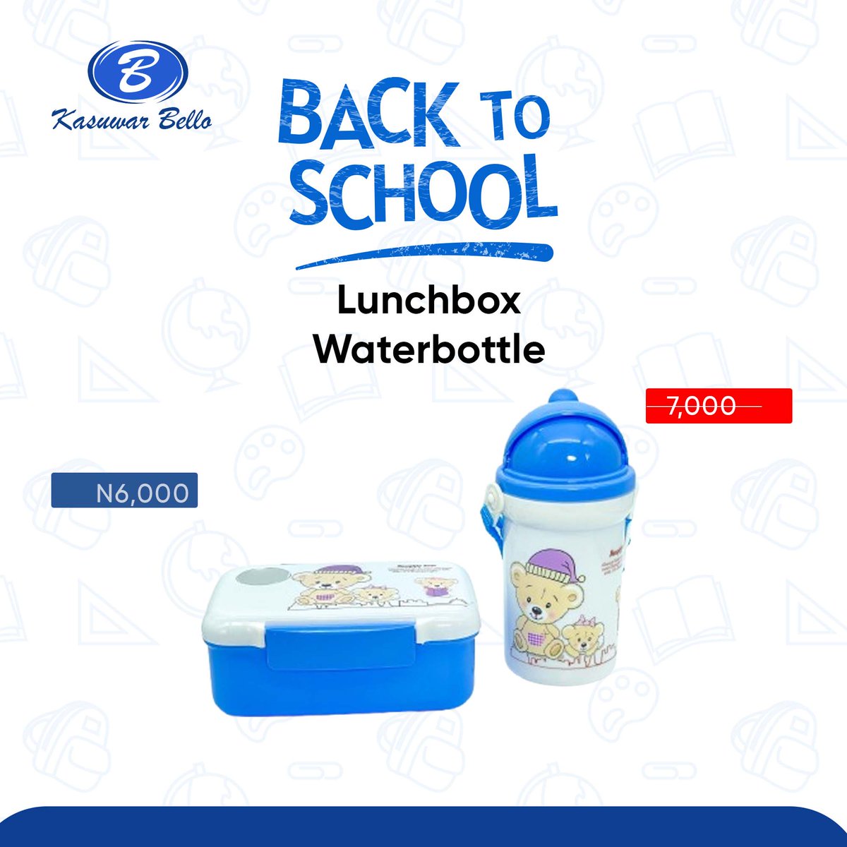 kasuwarbello_'s tweet photo. Muna yi muku albishir da wannan Lunchbox and waterbottle  saura guda 2 ta rage fah! For the fastest finger!!!
Color: blue, pink
Kasuwar Bello Kasuwarku ce!!
#backtoschool2024 #hausa #arewa #nigeria #hausacomedy #kasuwa #danbello #kawumansur #kasuwarbello #arewacomedy https://t.co/oSkPJKC1H3