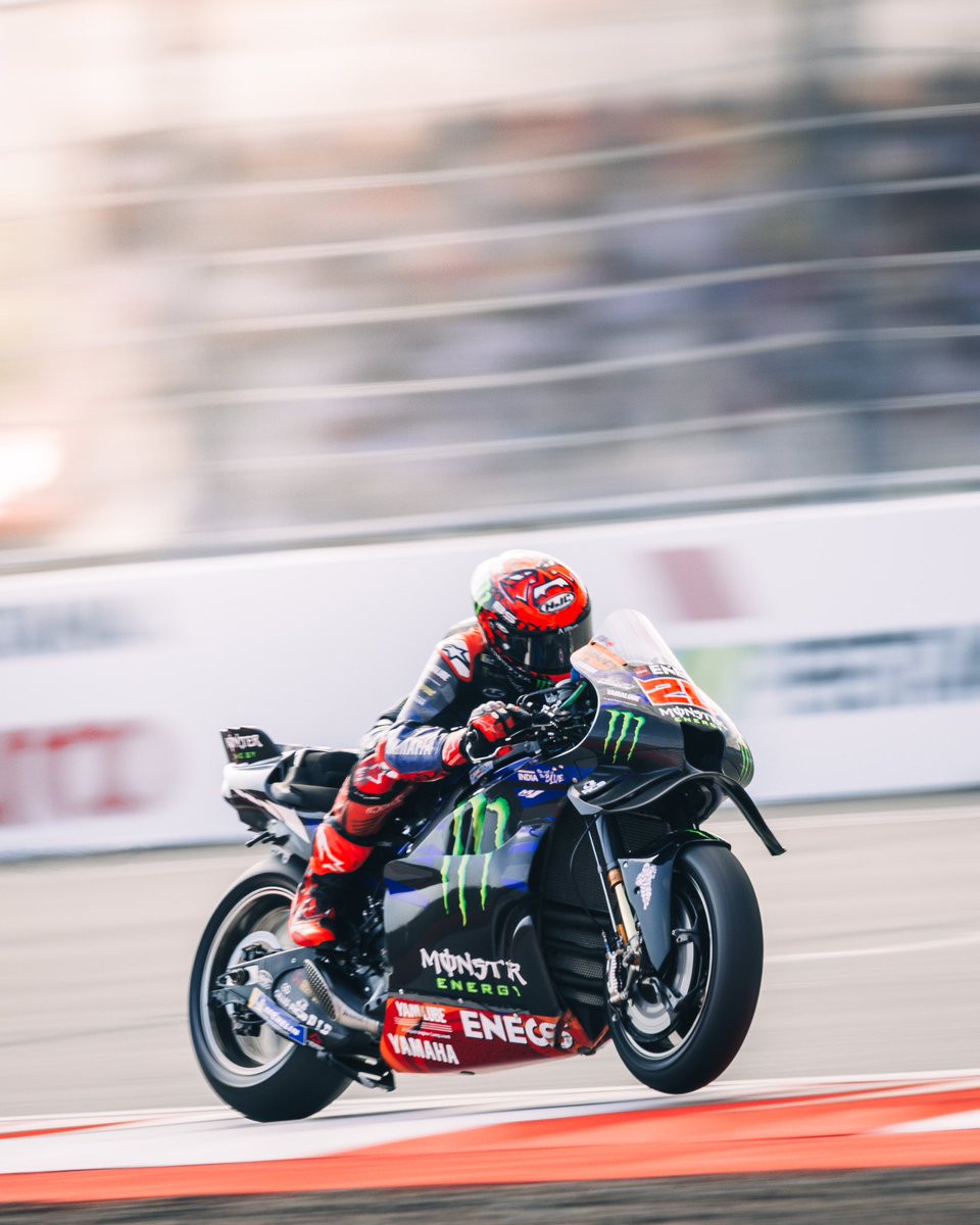 It took us 6 laps to warm the rear tyre… We loose so many positions in the first laps but then our pace was great. P7 and see you in Yamaha home GP 🇯🇵