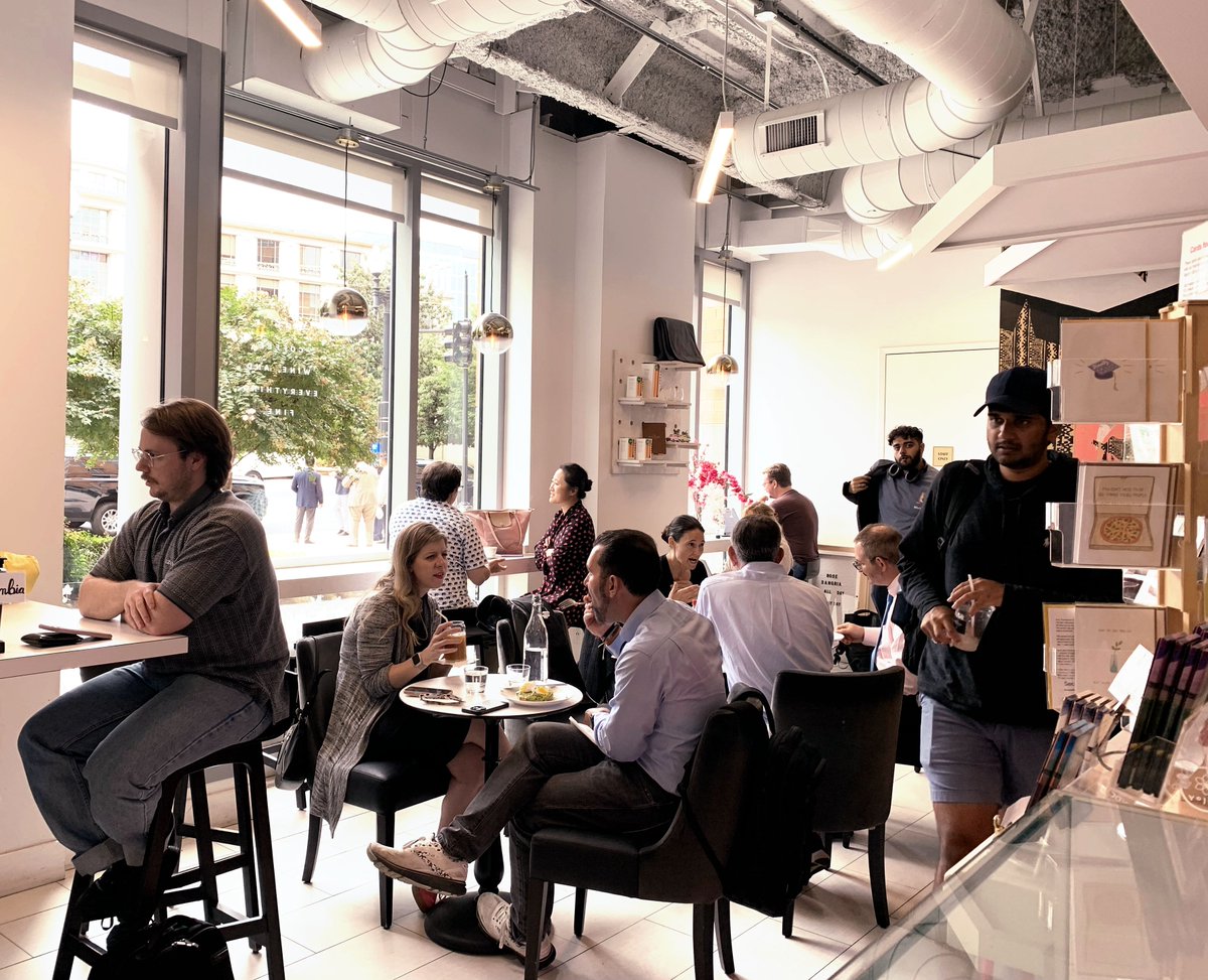 MinistryDc's tweet photo. Happy National Coffee Day to all our stellar team &amp; amazing guests! Here's to more coffee hours and moments where we can keep building a solid community. https://t.co/WiQtQwKsg0