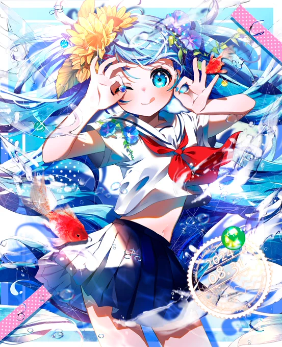 夏ミク #初音ミク 