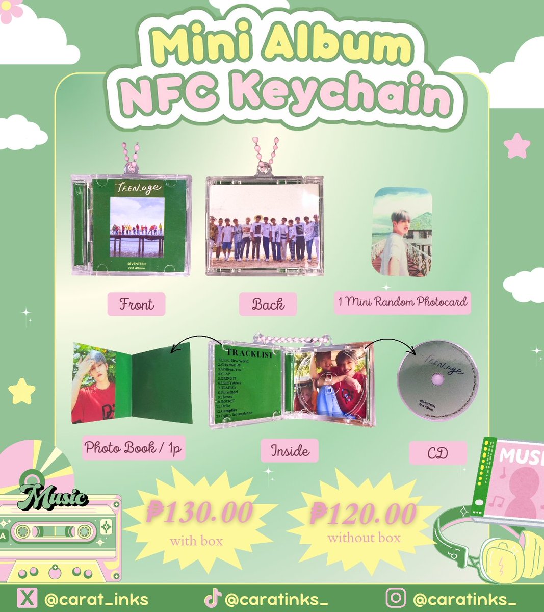 carat_inks's tweet photo. wts lfb ph 

˗ˏˋ mini album nfc keychain ˊˎ˗

→ ₱120-₱130 each 
→ any album avail kpop or non kpop
→ read t&amp;c first before answering the form

order here: https://t.co/Vf6FjGpEfI
for sample check here:
https://t.co/pVn5i3LeRt https://t.co/G7H5YvEQzp