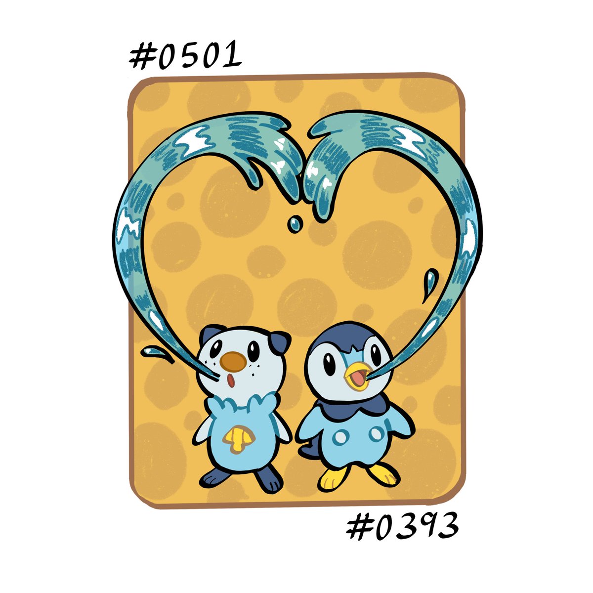posting the remaining two of the requests over here now! #pokemon #piplup # oshawott, image size:1200x1200