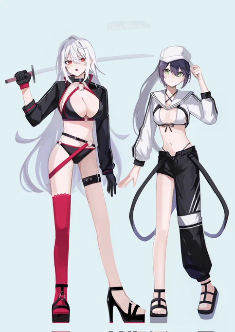 #SanyArt #菩薩刀子像 TS水着パロ 