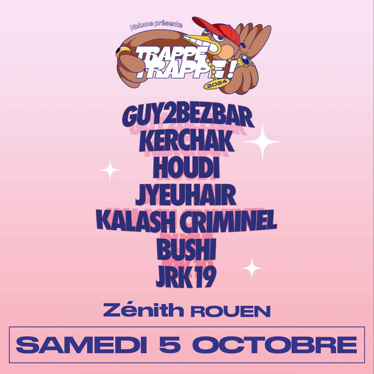 TrappeTrappe's tweet photo. Changement de programme on accueille @Guy2Bezbar dans l'ekip j'espère que vous serez présent 🩵🩵🩵
Les billets en bio à bientôt ⌛⌛⌛ https://t.co/dprtnljE6h