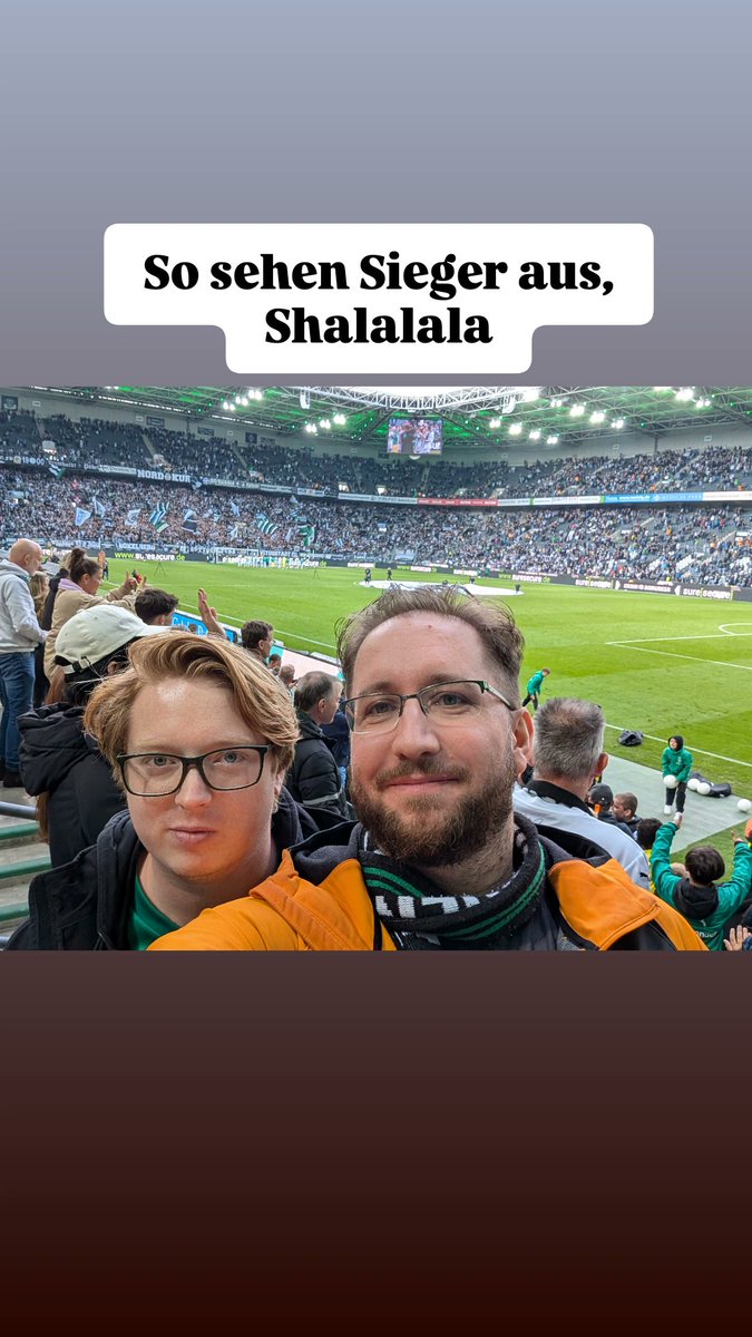 2. Heimspiel in 20 Jahren Fan-Dasein. 100% win-rate. Sollte öfters hin 🤔