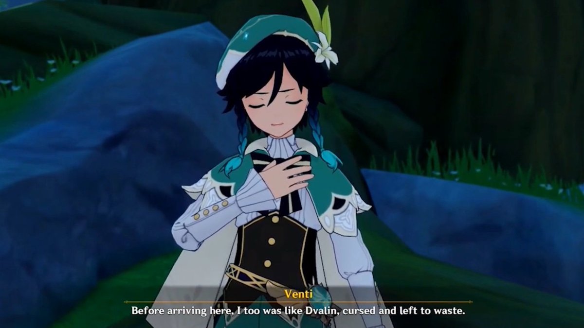 maomaolou's tweet photo. This line of venti from the archon quest also the fact that we still don't have an explanation for it is wild https://t.co/I54qudyckP