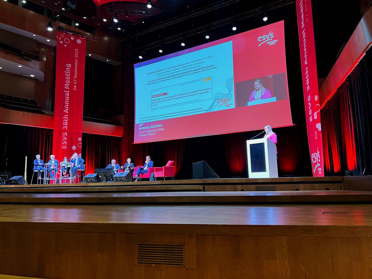 Ewa M. Zywicka (@ewazmd) on Twitter photo It was an honour to present Endo-STAR, a framework for standardizing the description of endovascular lower limb interventions for PAD in clinical trials at #ESVS2024 prize session in Krakow. Many thanks to all colleborators. endo-star.com
<a href="/robhinchliffe1/">Robert Hinchliffe</a> <a href="/TwineVasc/">Chris Twine</a> It was an honour to present Endo-STAR, a framework for standardizing the description of endovascular lower limb interventions for PAD in clinical trials at #ESVS2024 prize session in Krakow. Many thanks to all colleborators. endo-star.com
<a href="/robhinchliffe1/">Robert Hinchliffe</a> <a href="/TwineVasc/">Chris Twine</a>