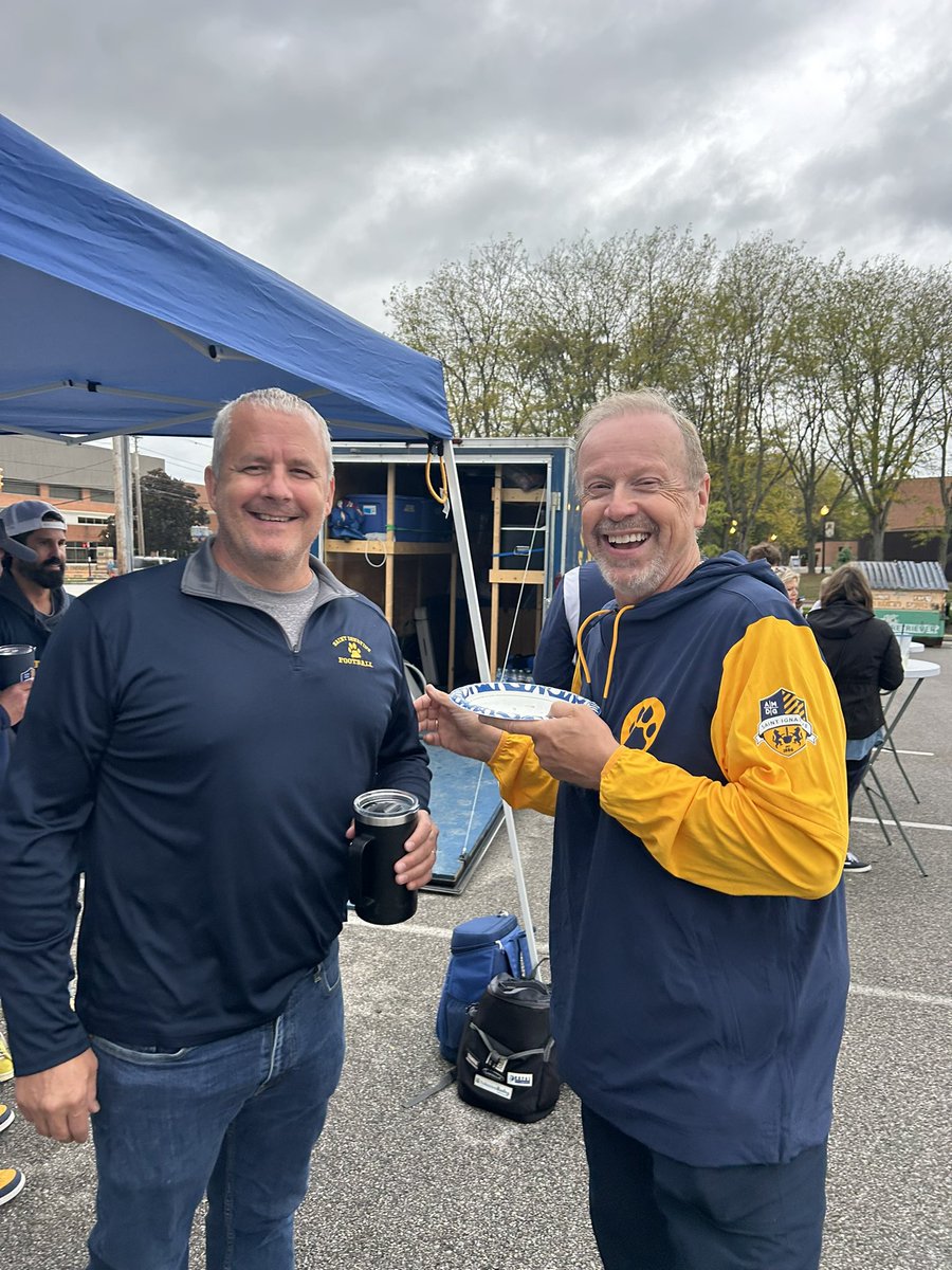 ignatiustailcat's tweet photo. Thanks to everyone for coming out to support the Cats this week.  
Same place next week for the HOLY WAR! 💙💛🏈 https://t.co/NtF8YcOfq8