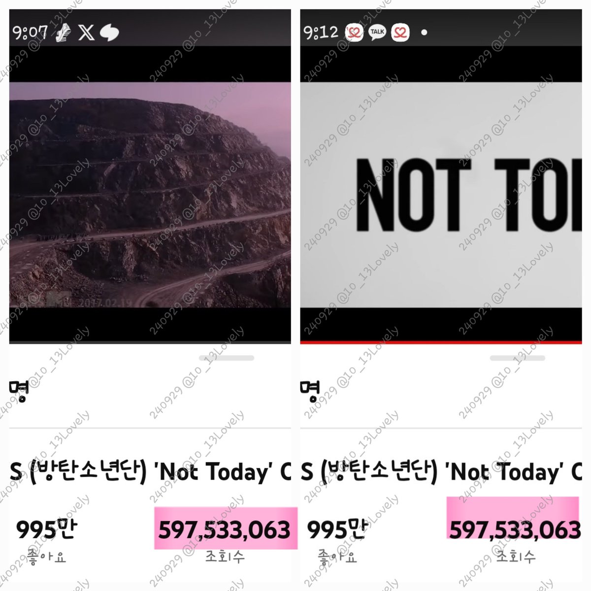 10_13Lovely's tweet photo. 낫투데이 뮤스 6억뷰까지 함께해요💜
#함께_뮤스해요_아미
#BTS_NotToday
#AlwaysWithBTS @BTS_twt https://t.co/P60MC92V02