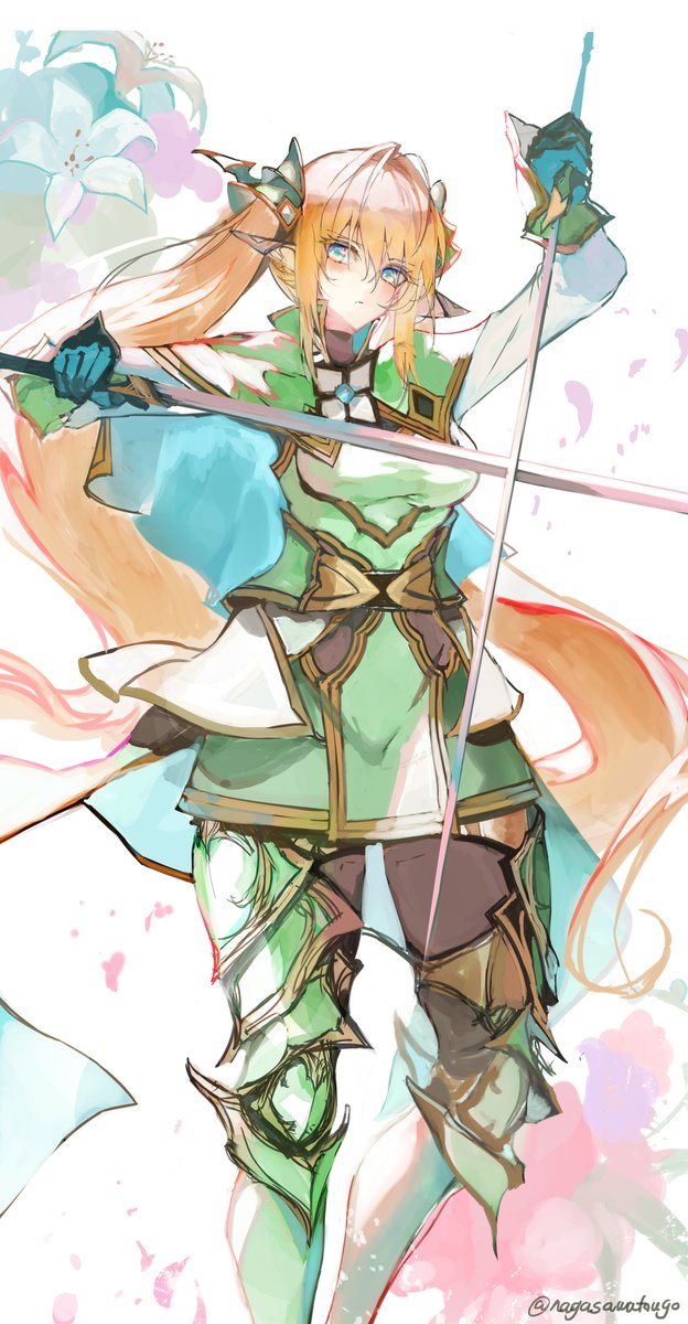 「双剣のエルフ #オリジナル」|ナガサワ トウゴのイラスト