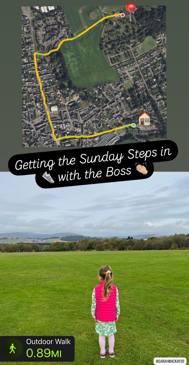 Starting Sunday strong this morning by getting the steps in with the boss. 👏🏼👟