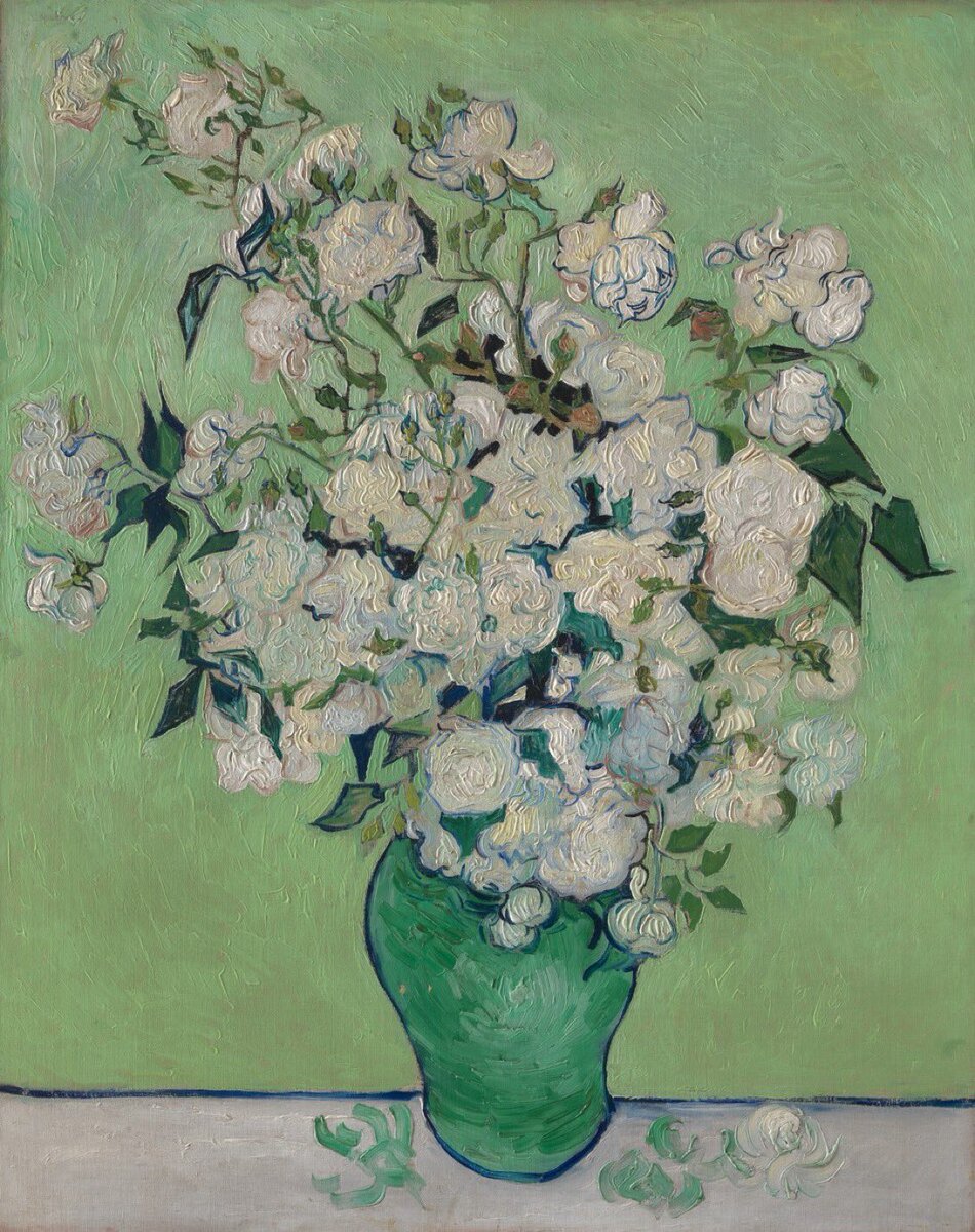 allontanarsio's tweet photo. Roses by Vincent van Gogh https://t.co/gETu5nlg1W