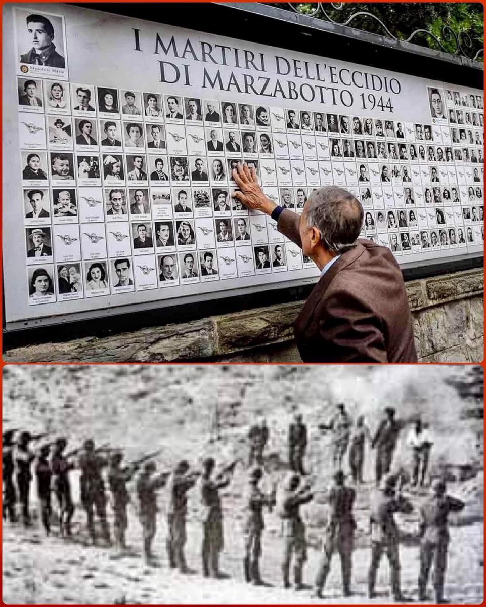 TizianaFerrario's tweet photo. “Provo solo dolore e vergogna. Mi inchino dinanzi ai morti. A nome del mio Paese, oggi vi chiedo perdono». Così  il presidente tedesco #Steinmeier in italiano a #Marzabotto luogo della strage più atroce nazifascista. 770 civili uccisi,molti bambini.Meloni e la Russa non c’erano https://t.co/mFuN73cPAW