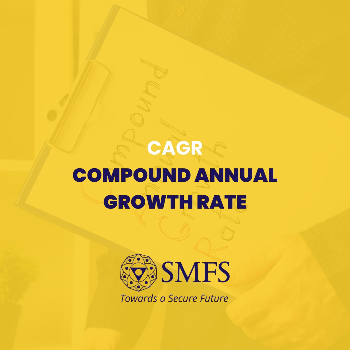 investsmfs's tweet image. CAGR is the annual rate of return that an investment must have in order to increase over a specific time period from its starting balance to its ending balance.

#SMFS #InvestmentTips #Investment101 #FinanceTips