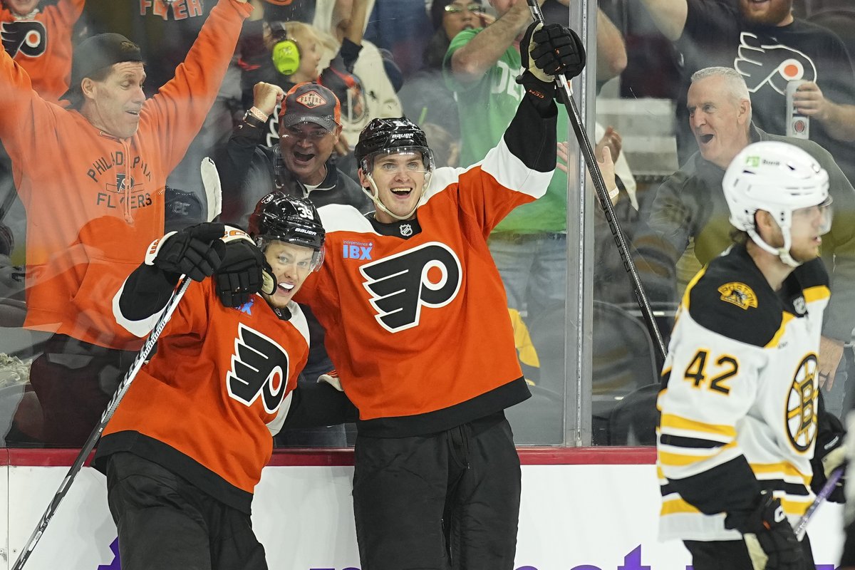 NHLFlyers's tweet photo. Matvei Michkov is a Philadelphia Flyer. https://t.co/CdLQMGBTfe