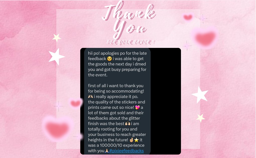 pixiehauls's tweet photo. 🍨🌸....#pixieefeedbacks
feedback from dms <3 https://t.co/htxEcyE5He