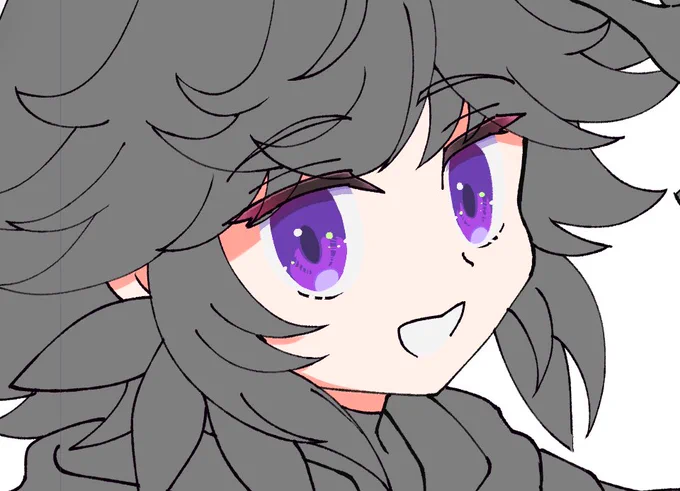 ずっと違和感あったんだけど色塗り始めてやっと前髪描き忘れてることに気付いてわろてる 