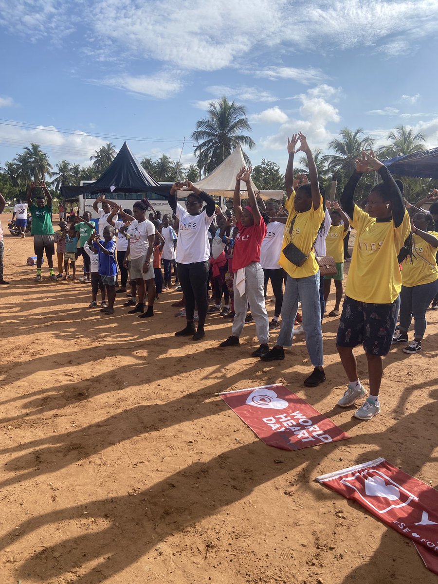 GhanaNcd's tweet photo. #DYK that physical inactivity reduces the risk of #CVD?
To climax activities of #WorldHeartDay today, a health walk was organized, drumming home the message of prioritizing physical activity and healthy lifestyles to save lives and build healthier communities.
@WHOGhana https://t.co/SU7k43Ux9S