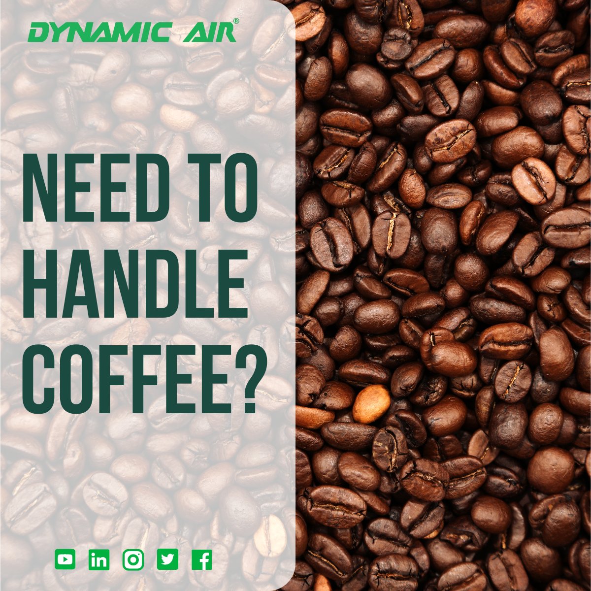 DynamicAirUSA's tweet photo. It's #NationalCoffeeDay! Our Blendcon silo blender is the perfect solution for de-gasifying ground coffee, &amp; our Bella XN mixer is ideal for adding liquid flavoring. Our process solutions include pneumatic conveying &amp; more. We’re the prefect blend for your coffee producing needs. https://t.co/sWDyoNJP7h