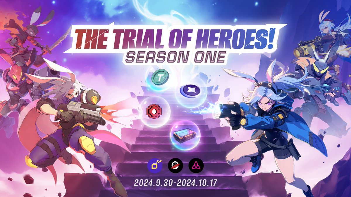 XenodiaX's tweet image. 🎉The first competition of HEROIC AGE is about to begin!

The Trials of Heroes Season 1

⏰Sept 30 UTC 0 (tmr)  -  Oct 17 UTC 24

Cross your Bunny army to @taikoxyz via @Vizing_L2 and hone your card skills!

🎁Get rewards from our partners Vizing and Taiko: Experience Card PVP at…