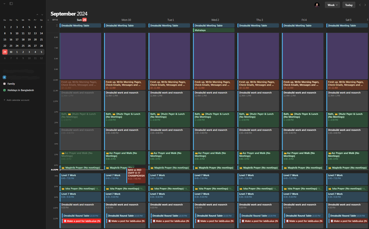 Balancing life as a COO &amp; UI/UX Designer👇

Balancing work as the COO of <a href="/dreabuild/">Dreabuild</a>, my Level 7 internship, prayer, and rest takes careful planning. Here’s a look at my daily schedule 🗓️

How do you stay on track? 
#COO #WorkRoutine #ProductivityHacks #Balance