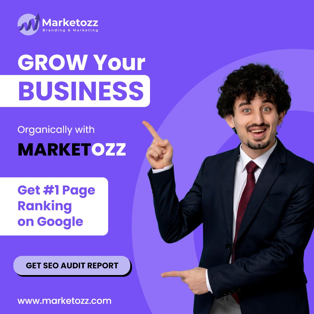 Marketozz1's tweet photo. Grow organically with #Marketozz and achieve #1 page rankings on Google! 🚀 Get a FREE #SEO #Audit Report and discover how we can boost your online visibility.

https://t.co/gcumgFn36P

#DigitalMarketing #BusinessGrowth #Startups #ceo #founders #businesses https://t.co/yO3BhyQVfi