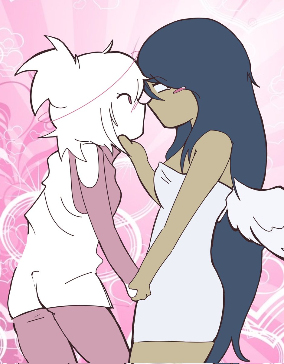 FizzyOst's tweet photo. How cute, two angels enjoying themselves

#wlw #art https://t.co/6lxmu20yRi