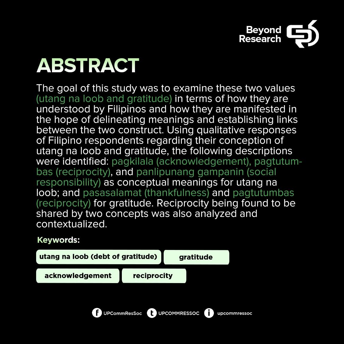 UPCOMMRESSOC's tweet photo. #CommResSources (Formerly: #ComResSources)
There have been numerous debates online on whether successful children, who claim to have been disrespected by their parents, are accountable to a certain amount of utang na loob. (1/n) https://t.co/7iKsLRxXIy