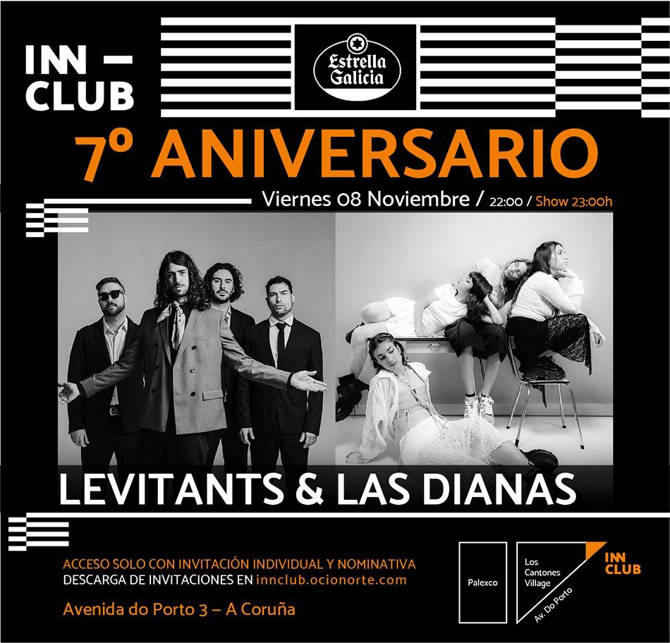 gal_concierto's tweet photo. El 7 de noviembre @levitants_ y @lasdianas_ ofrecerán un concierto gratuito en la #salainnclub de A Coruña, invitaciones aquí: https://t.co/wkdkz03zYK https://t.co/SMXqX2TzFO