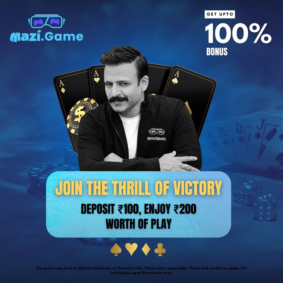 Get ready to double the excitement with Mazi.Game! 🎮

Deposit just 100 and enjoy 200 worth of play. It’s time to join the thrill of victory and make every moment count! 💥

Sign up now and claim your bonus today!

#MaziGame #BonusPlay #DoubleTheFun #GamingLife