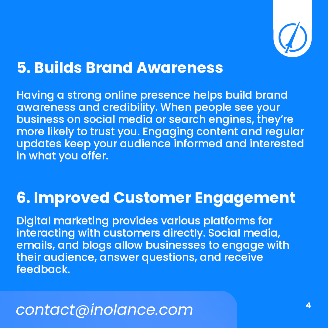 InolancePvt's tweet photo. Why Your Business Needs Digital Marketing?
#inolance #SEO #DigitalMarketing #DigitalMarketingTips #DigitalMarketingStrategy #DigitalMarketingExpert #OnlineBusiness #ContentMarketing #Ecommerce #SearchEngineOptimization https://t.co/nZtdD0IJp1
