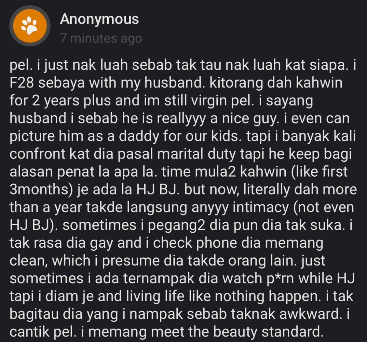 pelisahh's tweet photo. huhhh? 2 years and havent consummate the marriage at all? like, AT ALL? https://t.co/qrg5ZYwoJ4