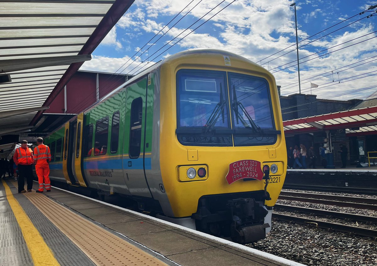 Barberstig's tweet image. Our next stop is Crewe. 

#class323farewell #railways #WMR