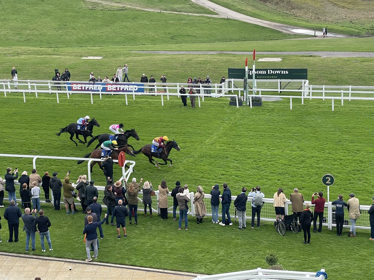 Last meeting of the season <a href="/EpsomRacecourse/">Epsom Downs Racecourse</a> <a href="/TheJockeyClub/">The Jockey Club</a> bit chilly and windy so might watch from indoors!