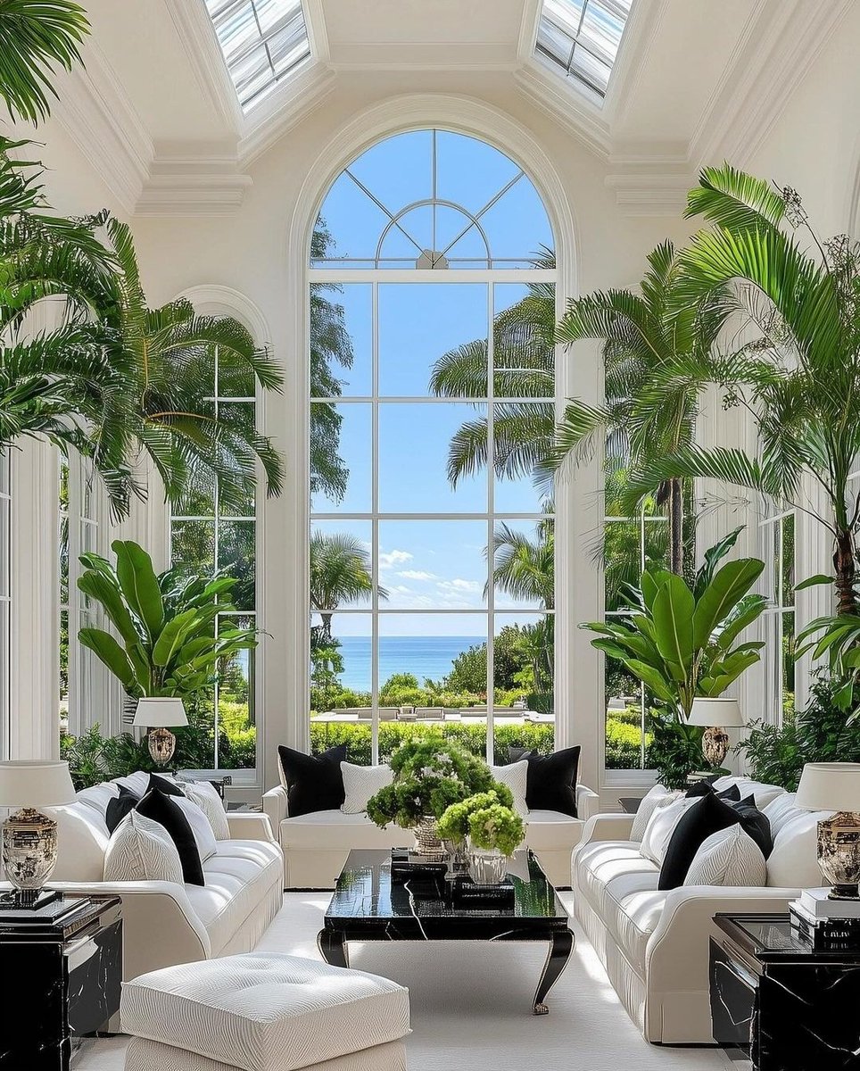 High ceiling home