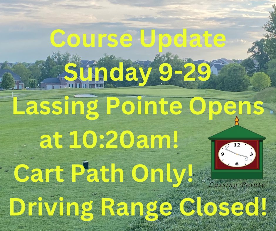 BooneGolf's tweet photo. Course Update - 9/29 https://t.co/LsYDsrRdQQ