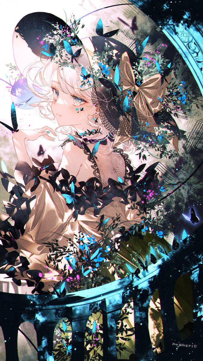 古明地こいし 「#とびきりのブルーを魅せて下さい 」|majamari🦋例大祭 え-29aのイラスト