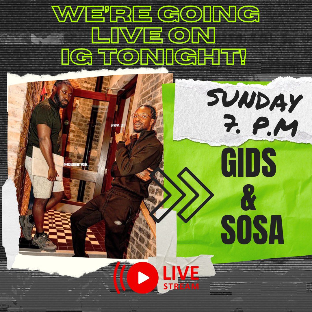 Gideonsnetwork's tweet image. Join Us Live on Instagram!

I'm excited to invite you to an engaging session this evening at 7 PM with Sosa and me on Instagram Live! We'll be diving deep into everything about ‘the programme.ftc’. This is an open conversation, and we’d love for you to be a part of it!