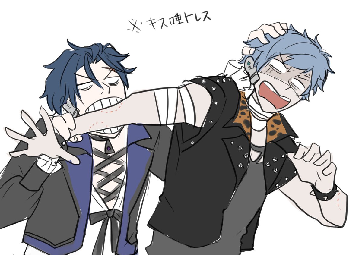 ジェトアシュでキス唾見たすぎて描いた（※トレス