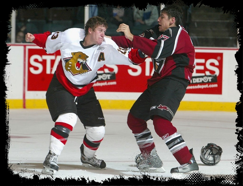 Myles Zimmer Prince George Cougars Vs Milan Lucic Vancouver Giants 09.30.05 #HFH #WHL