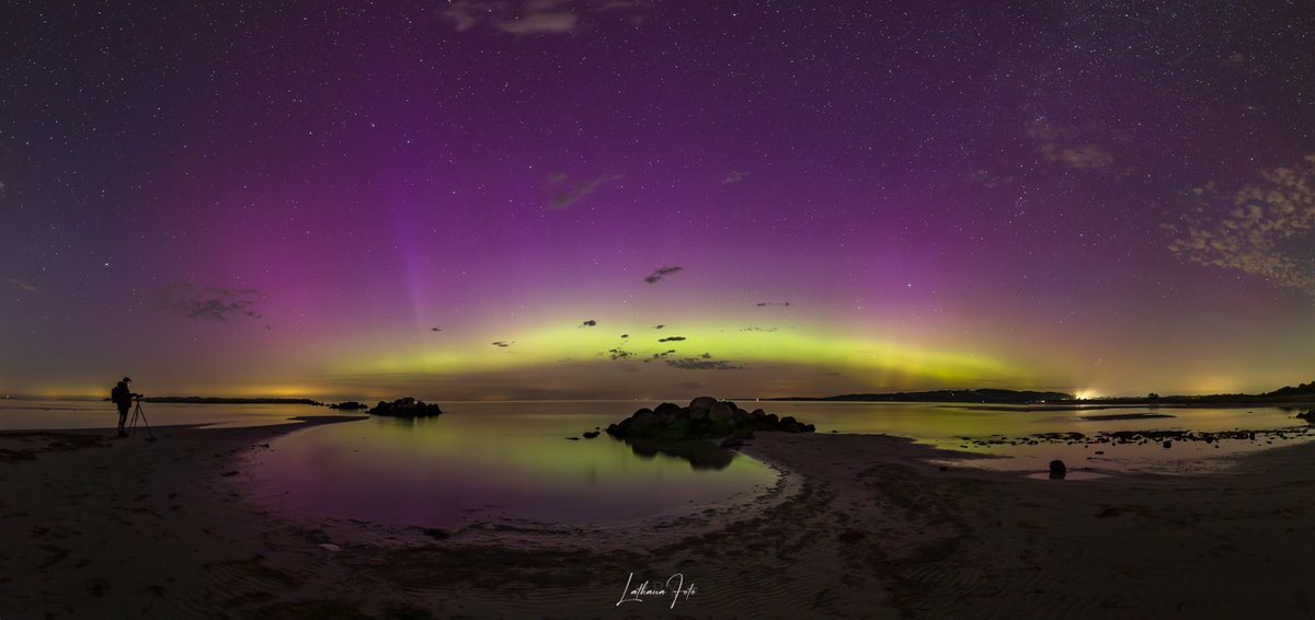 Lathanafoto's tweet photo. August #aurora in #Denmar :) A night to remember. https://t.co/NFFxrrFUyc