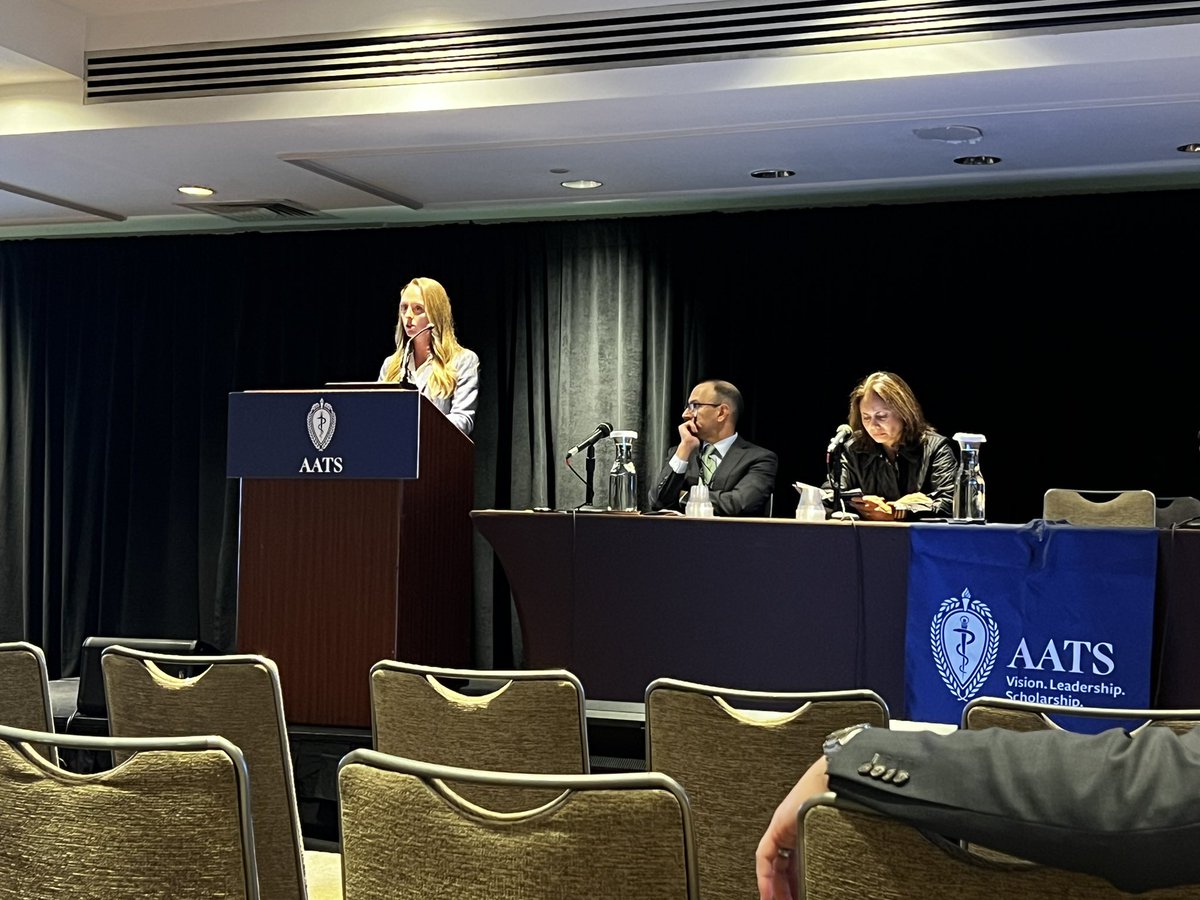 Can’t say enough how great a job <a href="/MeganCampanyMD/">Megan Campany</a> did presenting our work in lymphadenectomy and survival in esophagectomy. Thanks to <a href="/AATSHQ/">AATS</a> for allowing us to present. <a href="/MCWSurgery/">MCW Surgery</a> <a href="/BrittonDonatoMD/">Britton Donato</a>