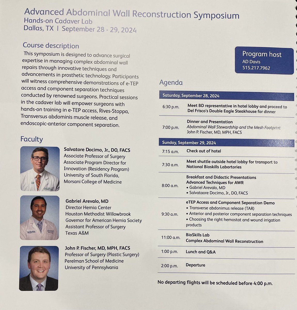 Salvatore Docimo (@dr_sal_docimo) on Twitter photo Privileged to be invited faculty at the advanced abdominal wall recon symposium in Dallas, TX.
Thanks to BD for supporting continued education in complex hernia repair!
<a href="/AmericanHernia/">American Hernia Society</a> <a href="/MotykaLisa/">Lisa Motyka</a> <a href="/TGHCares/">Tampa General Hospital</a> <a href="/USFHealth/">USF Health</a> @DeptSurgeryUSF <a href="/eurohernias/">European Hernia Society</a> <a href="/IHC_hernia/">International Hernia Collaboration</a> Privileged to be invited faculty at the advanced abdominal wall recon symposium in Dallas, TX.
Thanks to BD for supporting continued education in complex hernia repair!
<a href="/AmericanHernia/">American Hernia Society</a> <a href="/MotykaLisa/">Lisa Motyka</a> <a href="/TGHCares/">Tampa General Hospital</a> <a href="/USFHealth/">USF Health</a> @DeptSurgeryUSF <a href="/eurohernias/">European Hernia Society</a> <a href="/IHC_hernia/">International Hernia Collaboration</a>