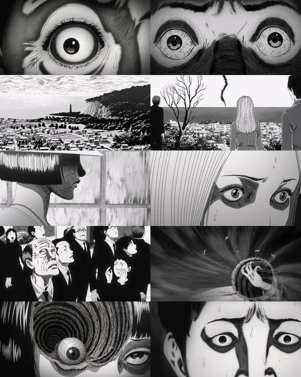 ashotmagazine's tweet image. The visuals of ‘UZUMAKI’ S01E01