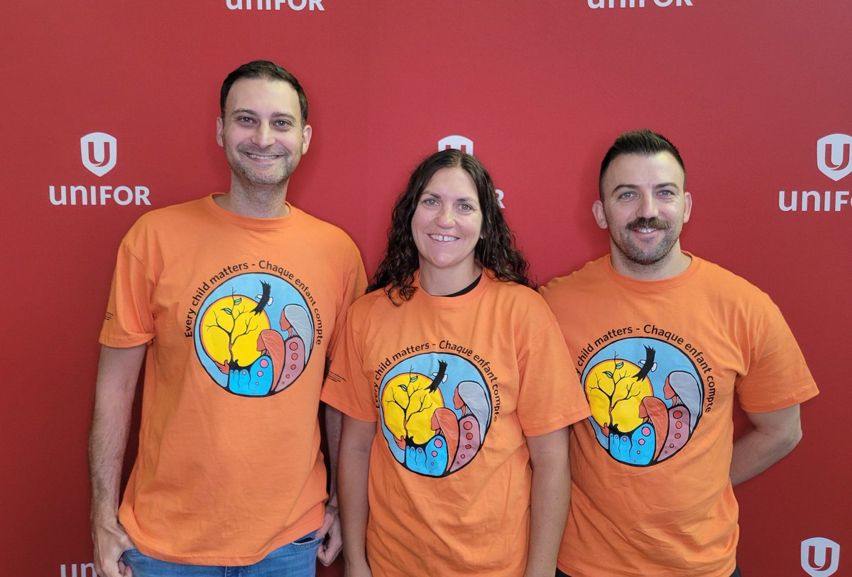 Unifor594's tweet photo. Our Local was proud to send advocates to @UniforTheUnion #CC2024 in Montreal this week. Participating in discussions on many important  campaigns like "Buy Canadian", building our Aerospace Industry, "Keep It In The Pipe" &amp; commemorating Orange Shirt Day #Working594U #Solidarity https://t.co/yMIuZnnOwg