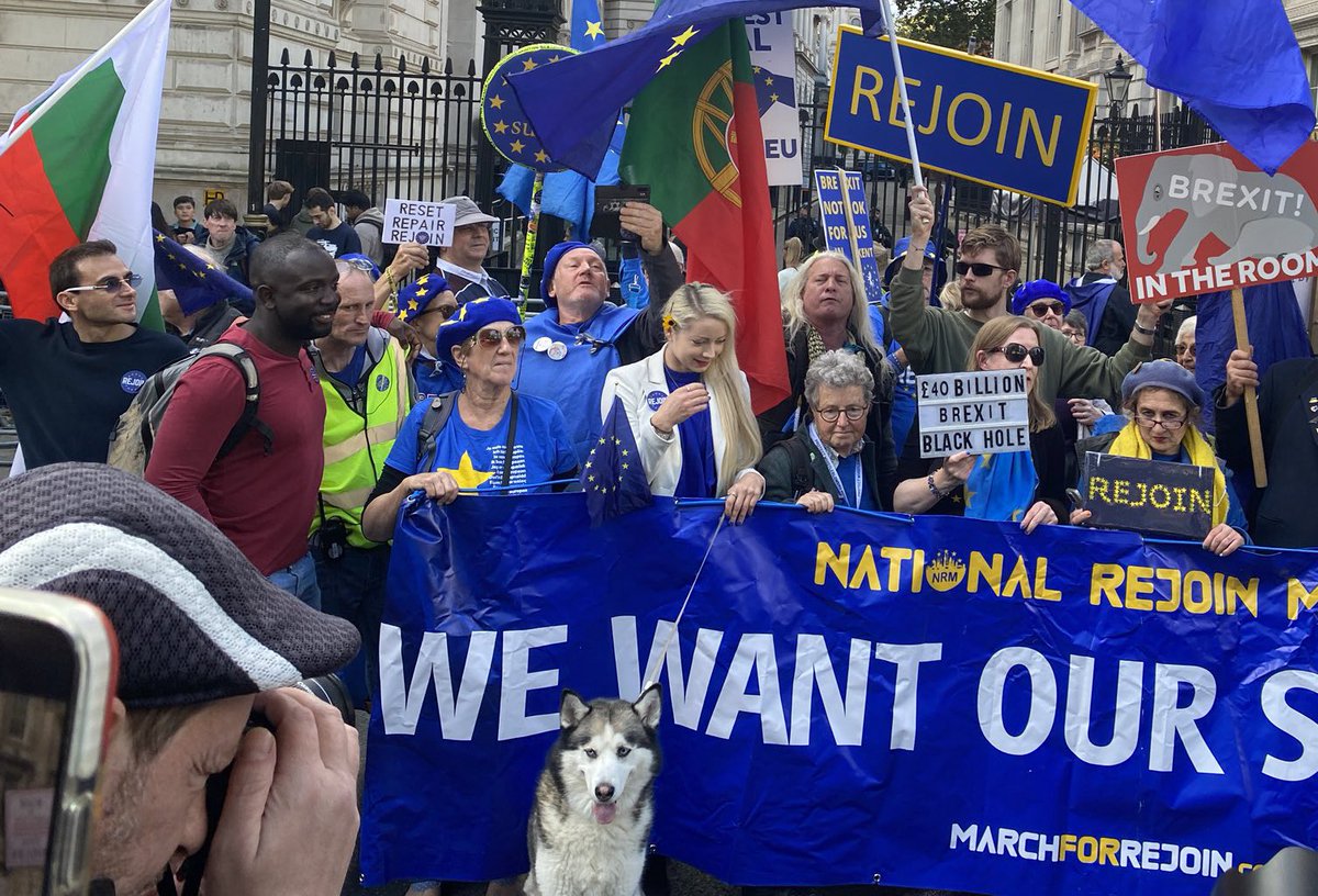 youngeuromove's tweet photo. Yesterday our President Cecilia Jastrzembska and Youth Engagement Officer @madeleinakay spoke at @MarchForRejoin in #London 🇬🇧💙🇪🇺 #YouthMobility #ERASMUS #RejoinERASMUS #RejoinEU https://t.co/cJxYEiqo08