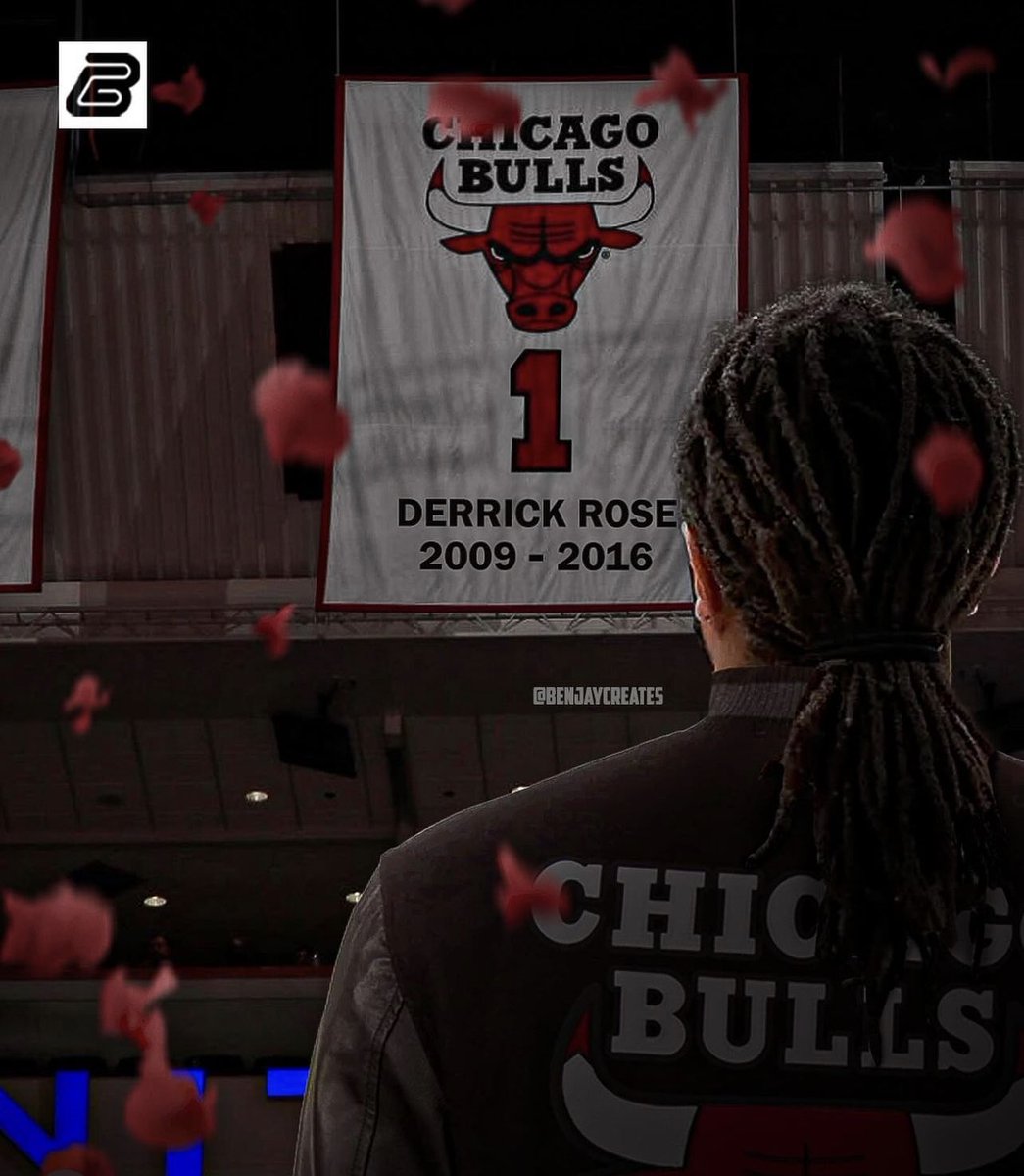 Bullsfans's tweet photo. The #Bulls must retire Derrick Rose’s jersey.

(@BenjayCreates) https://t.co/ozCq3jkCPs