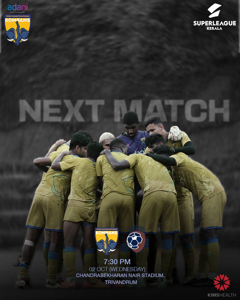 Tvmkombansfc's tweet photo. #ComeWatchLive to show that Thiruvananthapuram is with Kombans!
#ComeWatchLive on 2 October 2024
#ThiruvananthapuramKombans #Thiruvananthapuram #EnnumKombans https://t.co/t2fLAyUKSl